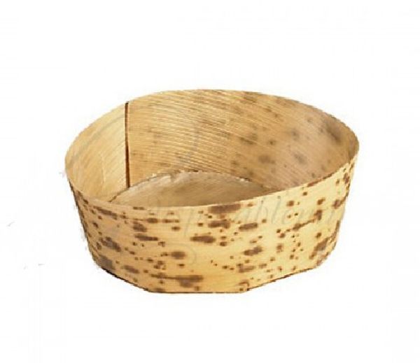 

promotion - party event wedding supplies, disposable eco-friendly tableware, 60ml capacity bamboo leaf bowl/dish, 48 count box