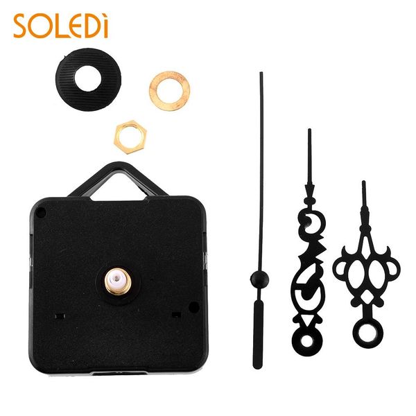 

silent retro quartz clock movement black hands parts replacing kit diy clock parts accessories