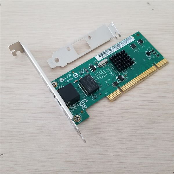 

Wholesale 100pcs/lot 2 in 1 Low Profile & Normal Bracket 10/100/1000 MT Gigabit Desktop Server PCI NETWORK NIC Lan Card Adapter