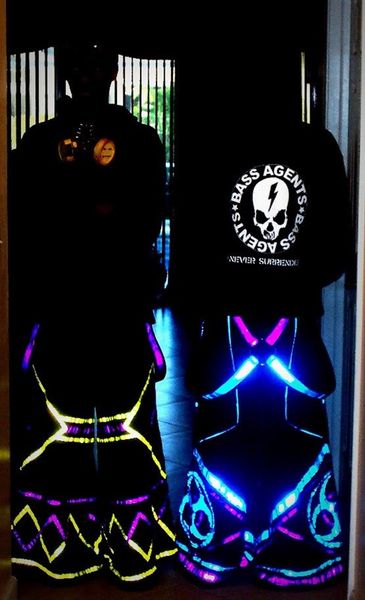 

melbourne shuffle pants fluoreszierend dj phat pants raver ore techno hardstyle tanz hose reflective trousers new, Black