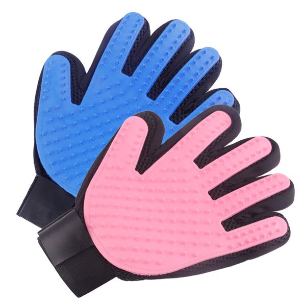 

2 pack pet dog cat horse grooming mitt, hair remover brush glove for pet grooming clean massage gloves