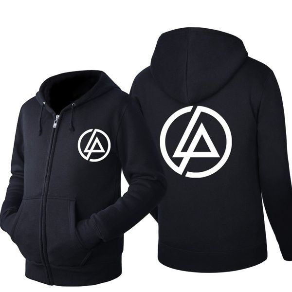

linkin park heavy metal music zipper clothes hoodie men hip hop hoodie black jacket men clothes fashion hooded hombre zipper