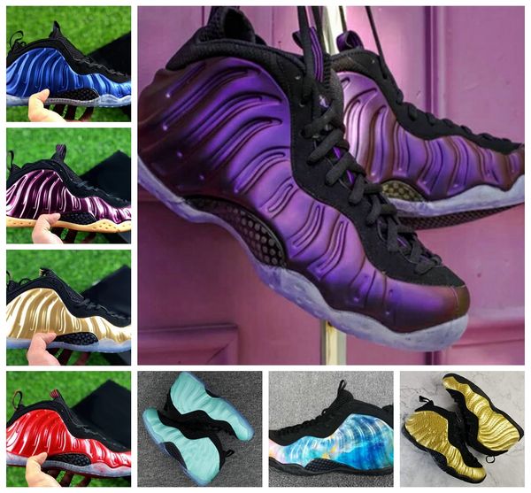 

2018 basketball shoes penny hardaway for men sports sneakers foam one eggplant purple mens night maroon gum brown sport sneakers 41-47