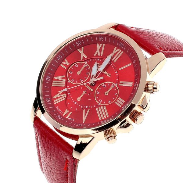 

2018 newest casual women watch dress watches roman pu leather quartz wristwatch for women men relogio masculino erkek kol saati, Slivery;brown