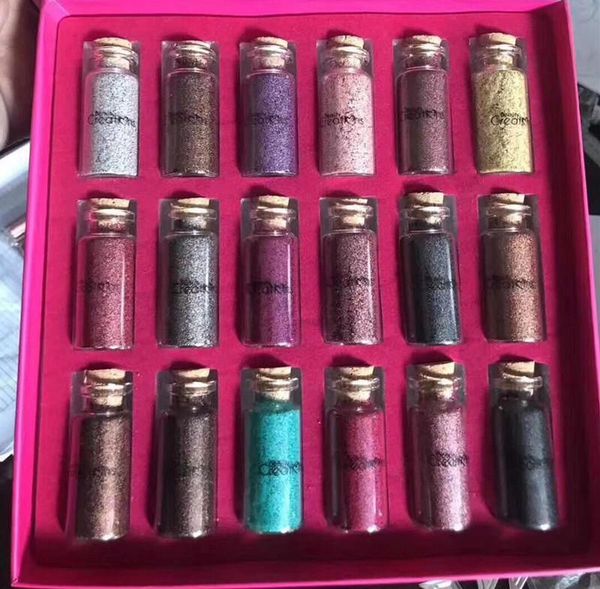 

New makeup glitter multi purpo e loo e glitter powder 18 color gift box eye hadow dhl high quality