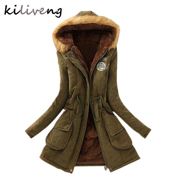 

2018 новый parkas женщин зимнее пальто утолщение хлопок зимняя куртка женская верхняя одежда парки для женщин k001, Black