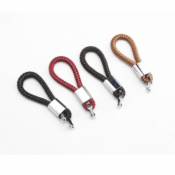

1pcs car styling braided leather strap keychain + screwdriver car key chain ring fob for audi mercedes bmw ford jaguar