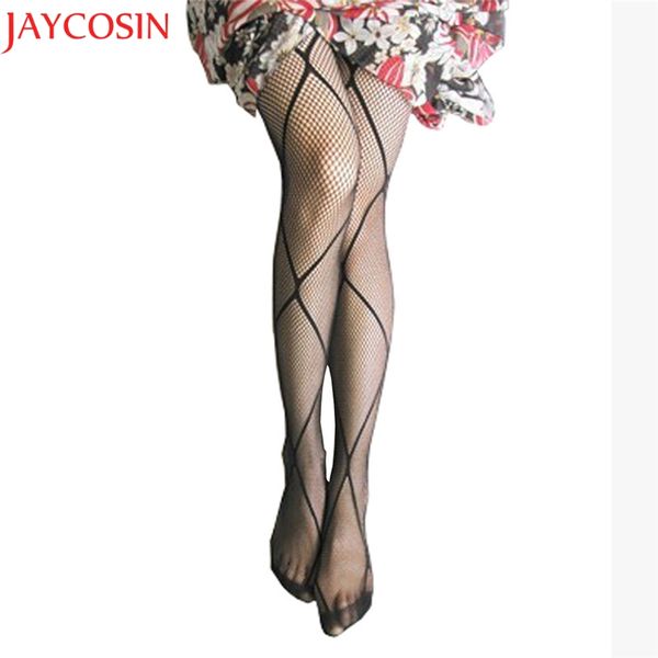 

jaycosin women women fashion over knee high temptation stretch net fishnet bodystockings pattern pantyhose tights stockings, Black;white