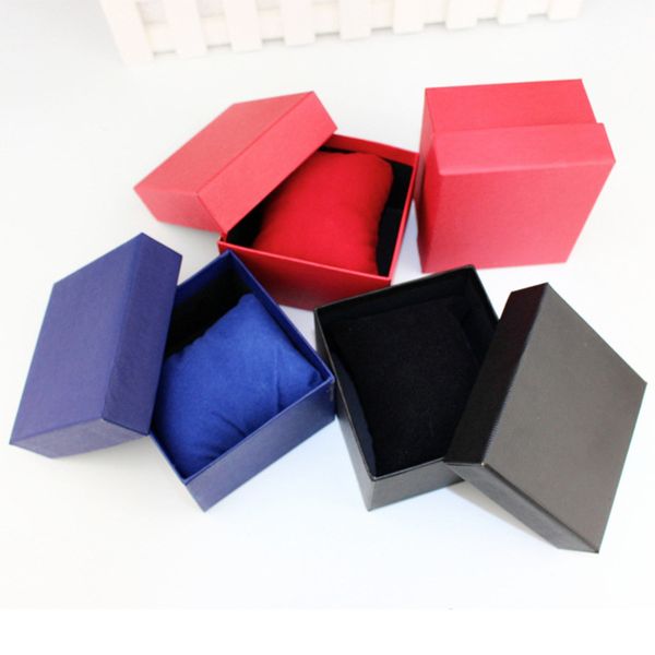 

1pcs fashion watch box gift box for packing paper watch case watches gift luxury for watches random color send, Black;blue