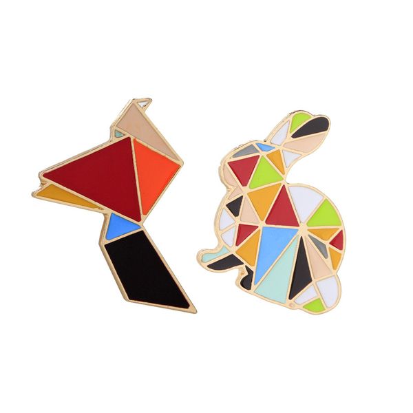 Compre Grullas De Papel Broches De Conejo Alfileres Origami Charm Broche Joyas Lindo Alfiler Para Chaquetas Y Mochilas A 5625 Del Zxr0303