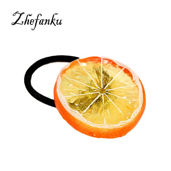 

2017 fruit slice multi-patterns hair accessories girl women elastic hair band ands headwear tie gum holder rope scrunchy, Golden;white