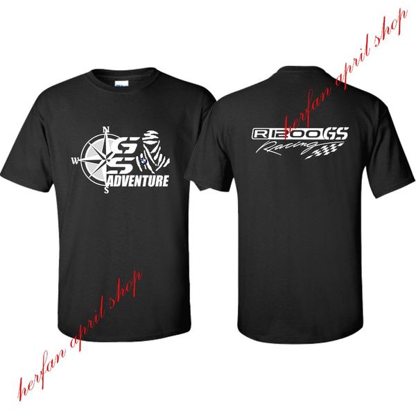 

germany classic motorcycle motorrad gs rally adventure design 2018 new cool short sleeve men casual t shirts, White;black