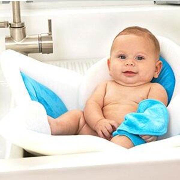 2019 Non Slip Bath Baby Bath Mat Foldable Bathtub Seat Soft Liner