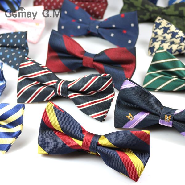 

fashion striped men bowtie brand popular apparel bowties classic business suits bowknot bow tie ties wedding party, Black;blue