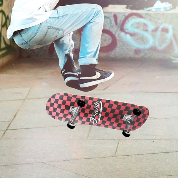 

puente 602 abec - 9 four-wheel skateboard longboard double snubby maple skateboard for entertainment