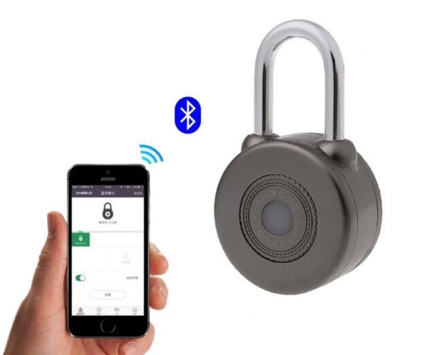 Бесплатная доставка электронный беспроводной замок Keyless Smart Bluetooth Padlock Master Keys типы блокировки с приложением управления для велосипеда Motorycle главная дверь