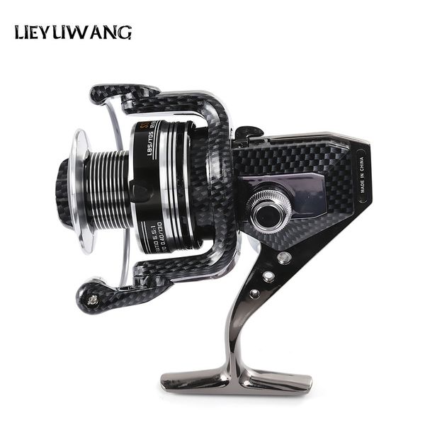 

lieyuwang 12 + 1bb full metal fishing spinning reel with exchangeable quincuncial handle