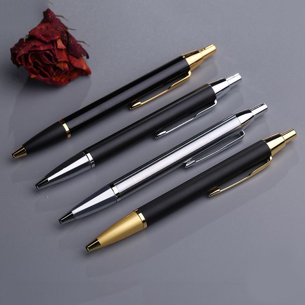 

gold plated black blue ink rollerball pen luxury business gift sign pens with gift box can printing logo, Blue;orange