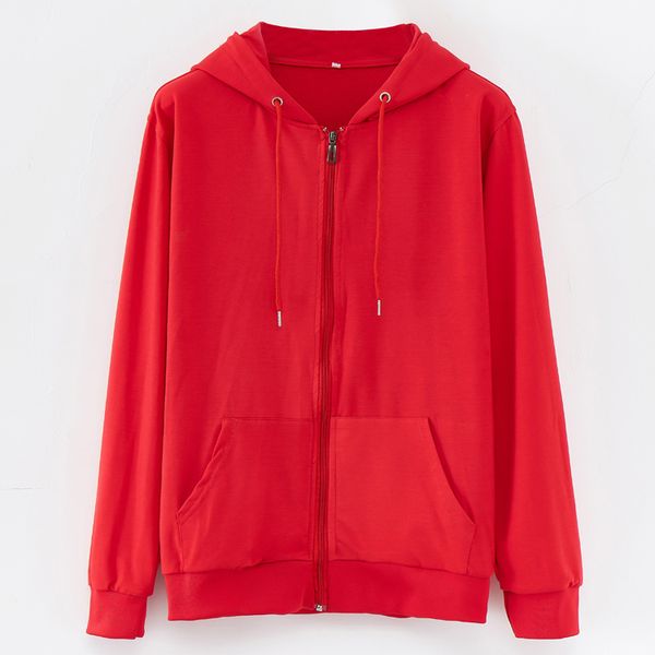 

2018 мужчины женщины толстовки ветровка спорт осень зима мода сплошной цвет повседневная толстовка капюшоном с застежкой-молнией размер s-3x, Black