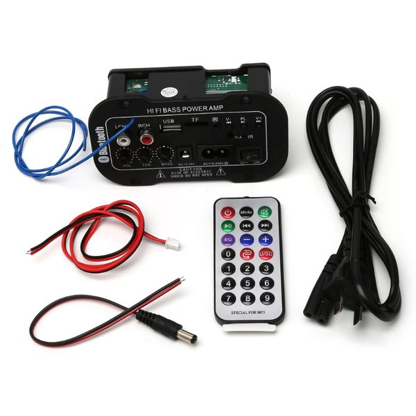 

25w car bluetooth subwoofer hi-fi bass board audio tf usb 220v/12v/24v