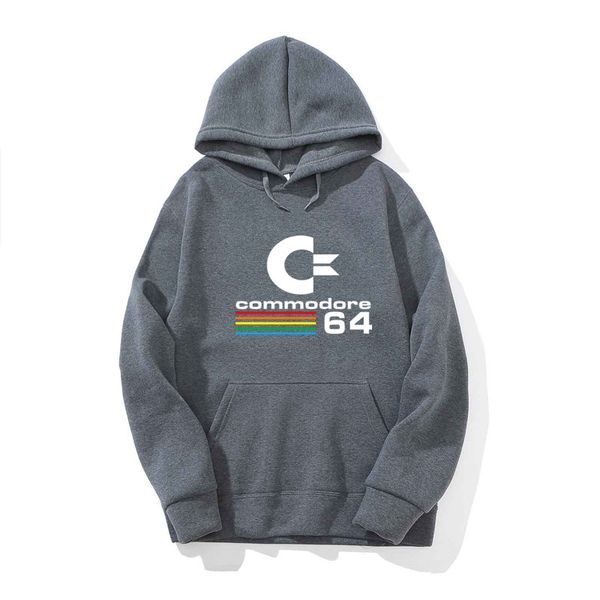 

2017 new autumn and winter commodore 64 men's hoodies street fashion c64 sid amiga retro 8 cool design long-sleeved hoodies m-xx, Black