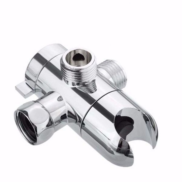 

mayitr 3 way shower head diverter valve abs bathroom sprayer arm wall mount fix bracket for bathroom accessories