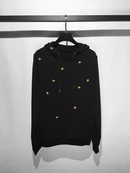 

2018 новый модный бренд Aureate вышивка линия пчелы толстовки мужчины мужчины с длинны