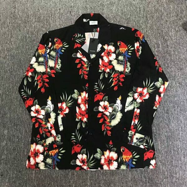 

2019 лучшая версия новая мода Джастин Бибер RHUDE одежда хлопок попугай свободные хип