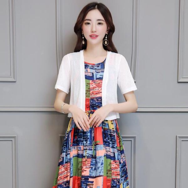 

knit shrug women casual short sleeve lace solid light crop open stitch cardigan short all-match shawl wrap, White;black