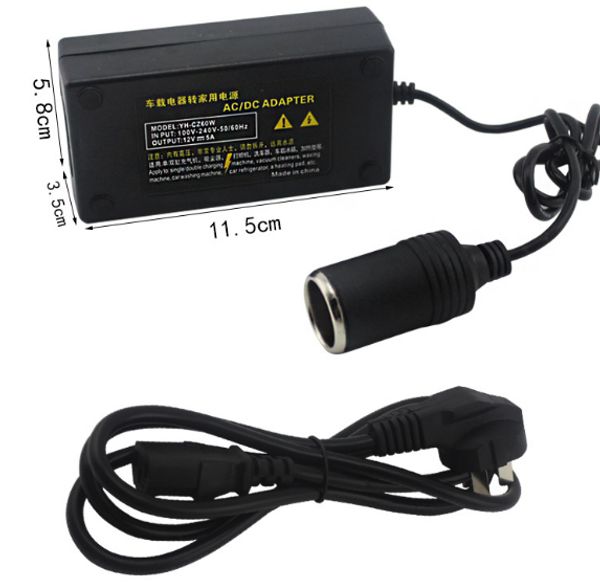 

220v to 12v car power inverter converter 12v to 220v power adapter for car automotive household car cigarette lighter ac/dc power inverter