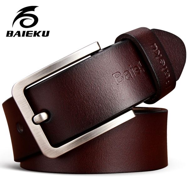 

real cowhide belt's men pin buckle belts for men and women leisure belt youns cummerbunds width of waist, Black;brown