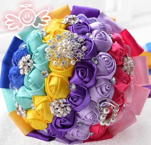 

eternal angel wedding supplies seven colorful bride bouquet bouquet
