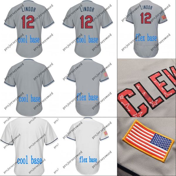 

2018 Stars & Stripes Cleveland Jersey 7 Yan Gomes 11 Jose Ramirez 12 FranciscoLindor 53 Greg Allen 55 Roberto Perez Baseball Jerseys