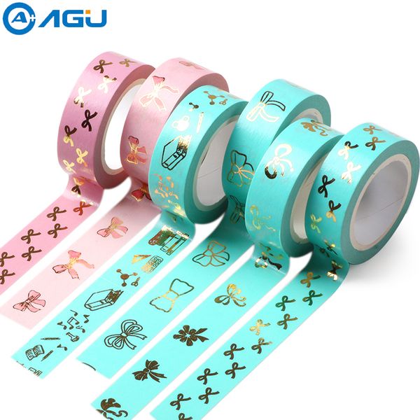 

aagu bowknot washi tape scrapbooking masking tape japanese paper decorative adhesive tapes rose gold foil washi christmas 2016