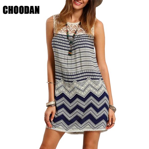 

women summer dress 2018 new fashion casual floral lace patchwork sleeveless tunic dresses ladies 2017 bohemian boho beach dress, White;black