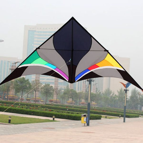 

outdoor fun sports 3m power nylon power triangle kite with kite kandle and line flying