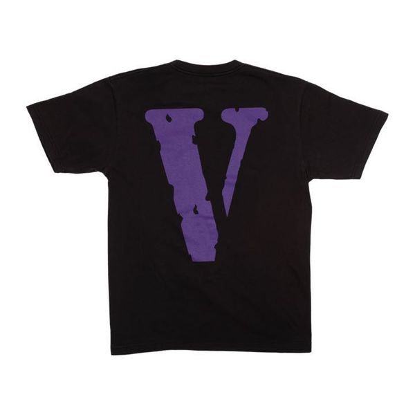 

New tyle cla ic vlone friend miami pop purple logo big v women men t hirt hip hop kateboard brand men cotton tee 2 color for ummer