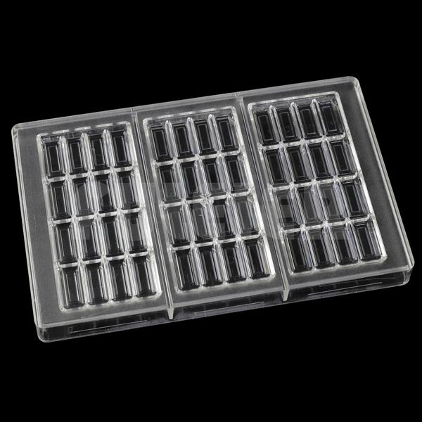 

1 piece diy polycarbonate chocolate mould jelly cake decoration pastry baking dish hard pc sweet candies chocolate bar molds