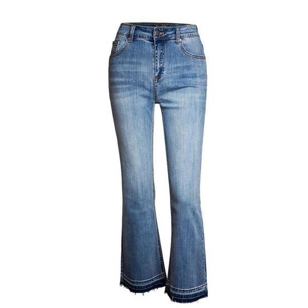 

autumn fashion blue color big size s-3xl cotton women wide leg jean jl-hg003