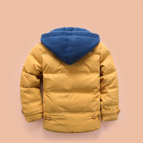 

new winter children's down jacket jacket for children fashion winter children's clothing thickened coat can be removed hat, Blue;gray