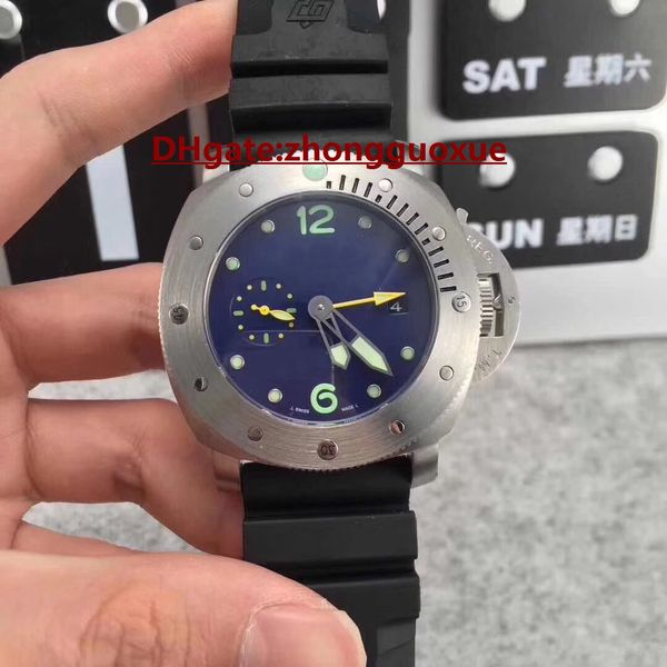 

Top luxury brand 07719 high quality stable automatic movement senior mineral glass 47mm popular men's watch 316L steel case free shipping