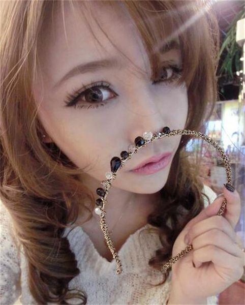 

colorful women headbands female crystal hair clip elegant girls hairpins delicate glitter headwear hair band accessories, Silver