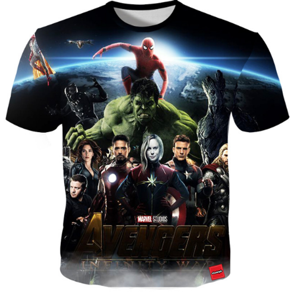 

2018 новый летний 3d футболки мужчин печать мстители бесконечная война ironman тис топы футболка мужская прохладный смешные streetwear plus, White;black