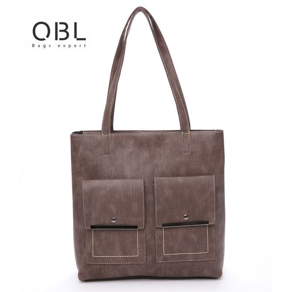 

2018 women vintage shoulder handbag high-quality zipper wallet bag purse designers soft pu leisure composite handbag