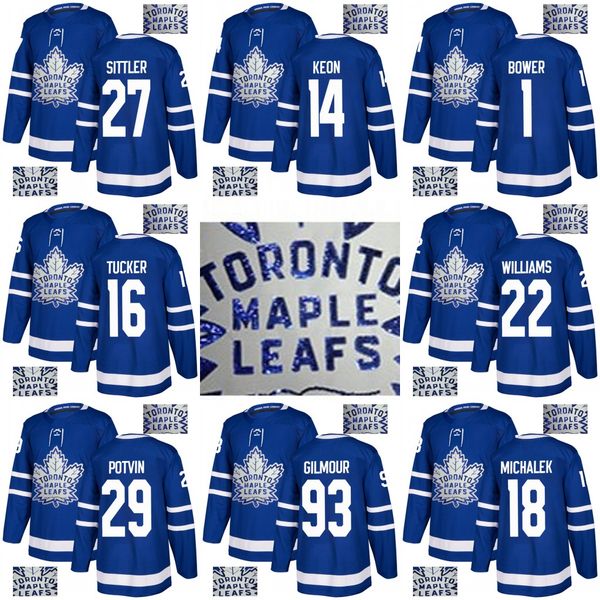 

Gold Embroidery Jerseys Tiger Williams Johnny Bower Garret Sparks Bruce Boudreau Darryl Sittler Dave Keon Toronto Maple Leafs Hockey Jerseys