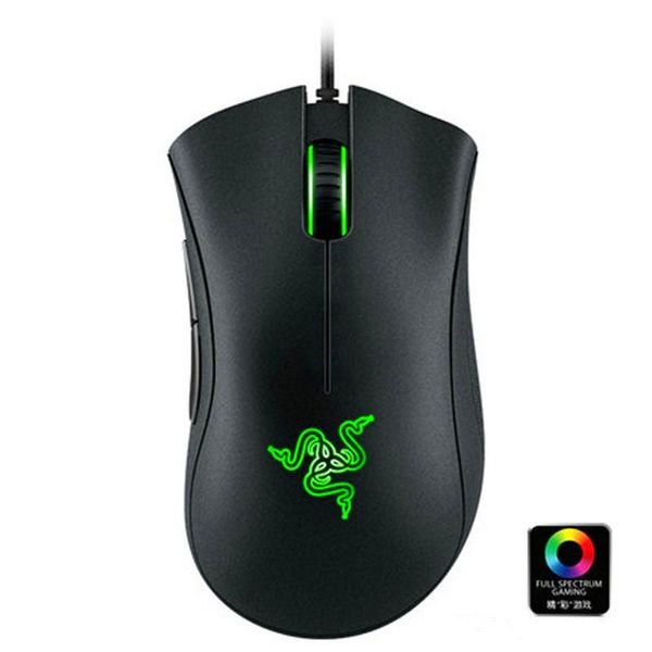 

razer deathadder chroma 10000dpi gaming mouse-usb wired 5 buttons optical sensor mouse razer mouse gaming mice with retail package kka1593