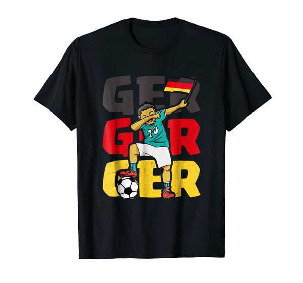 

new summer printed fashion t shirt germany dabbing shirt 2018, deutschland jersey soccers footballerfunny tees, White;black