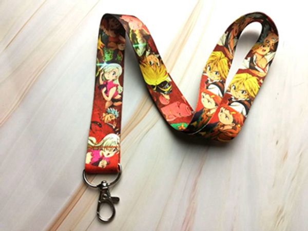 

10 pcs cartoon japanese anime lanyard key chains pendant gifts party favors a15, Silver