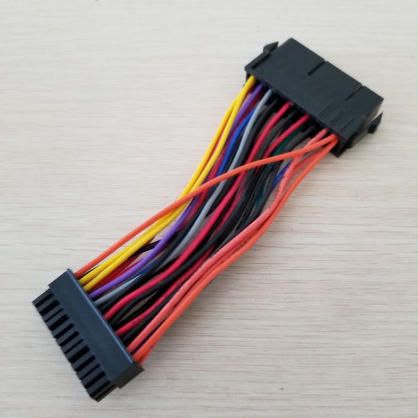 

1pcs psu motherboard mini 24pin to atx 20p male to female converter adapter power cable 18awg for hp 10cm