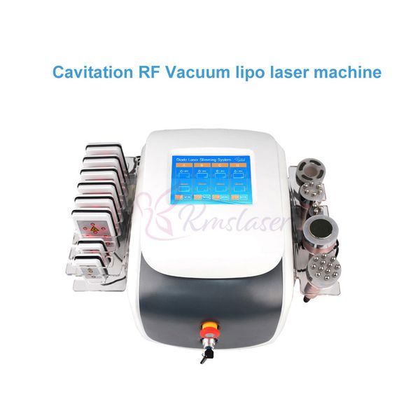 

6 in 1 ultra onic 40khz cavitation vacuum rf lipo uction lipo la er multipolar rf diode la er lipola er anti aging kin rejuvenation machine